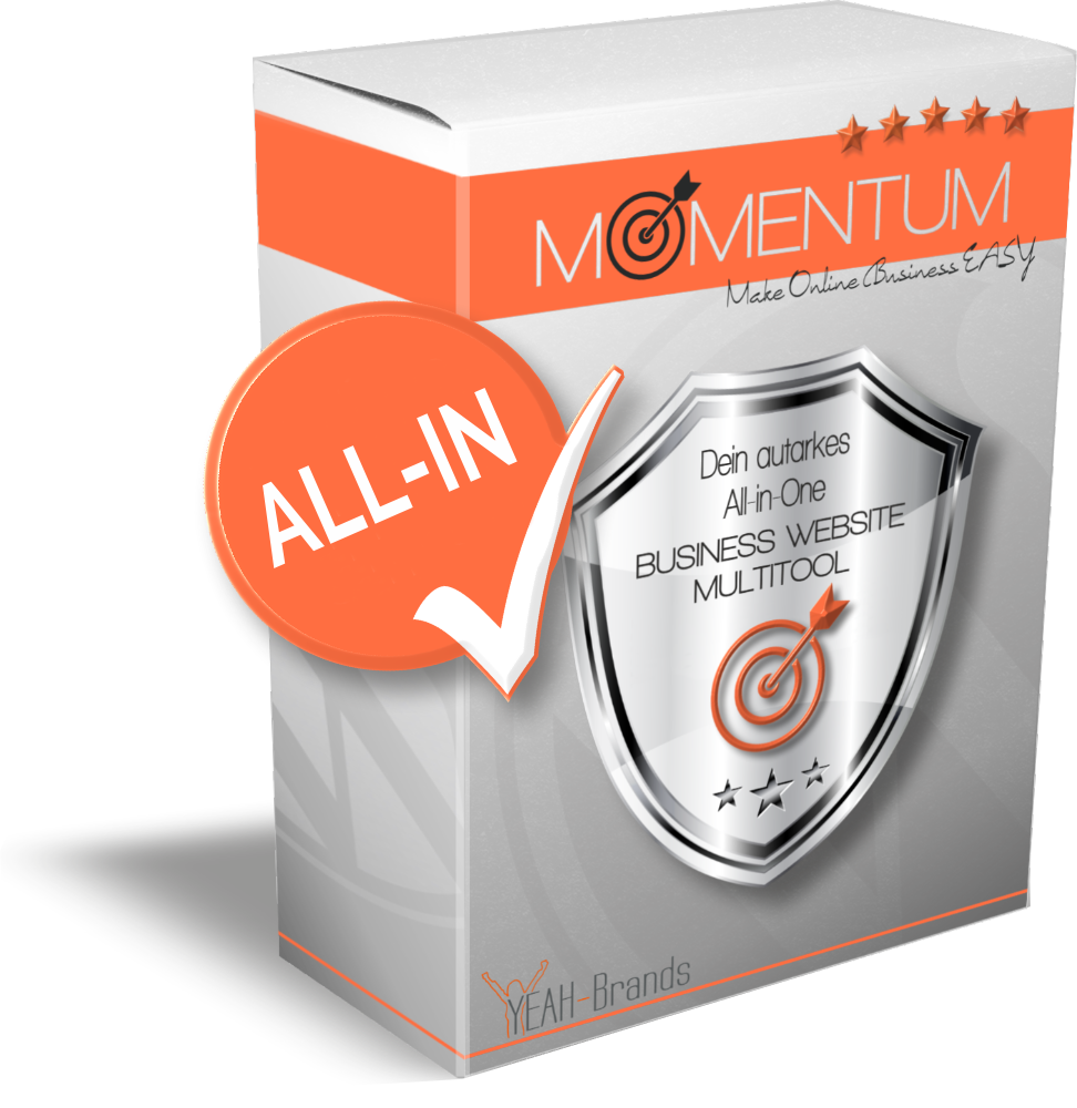 MOMENTUM ALL-IN - Dein autarkes All-in-One Business Website Multitool